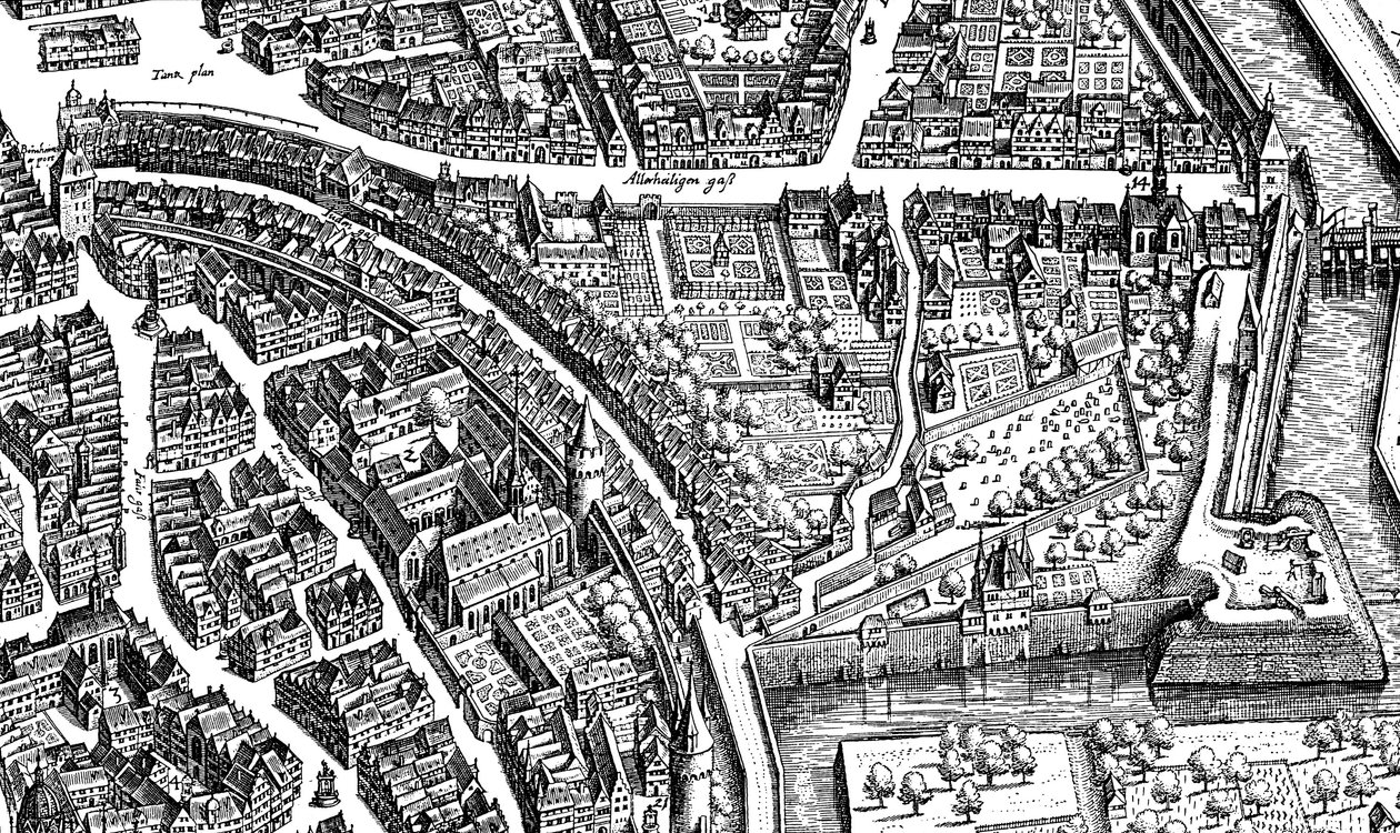 Frankfurt am Main, 1628 tekijältä Matthaus the Elder Merian