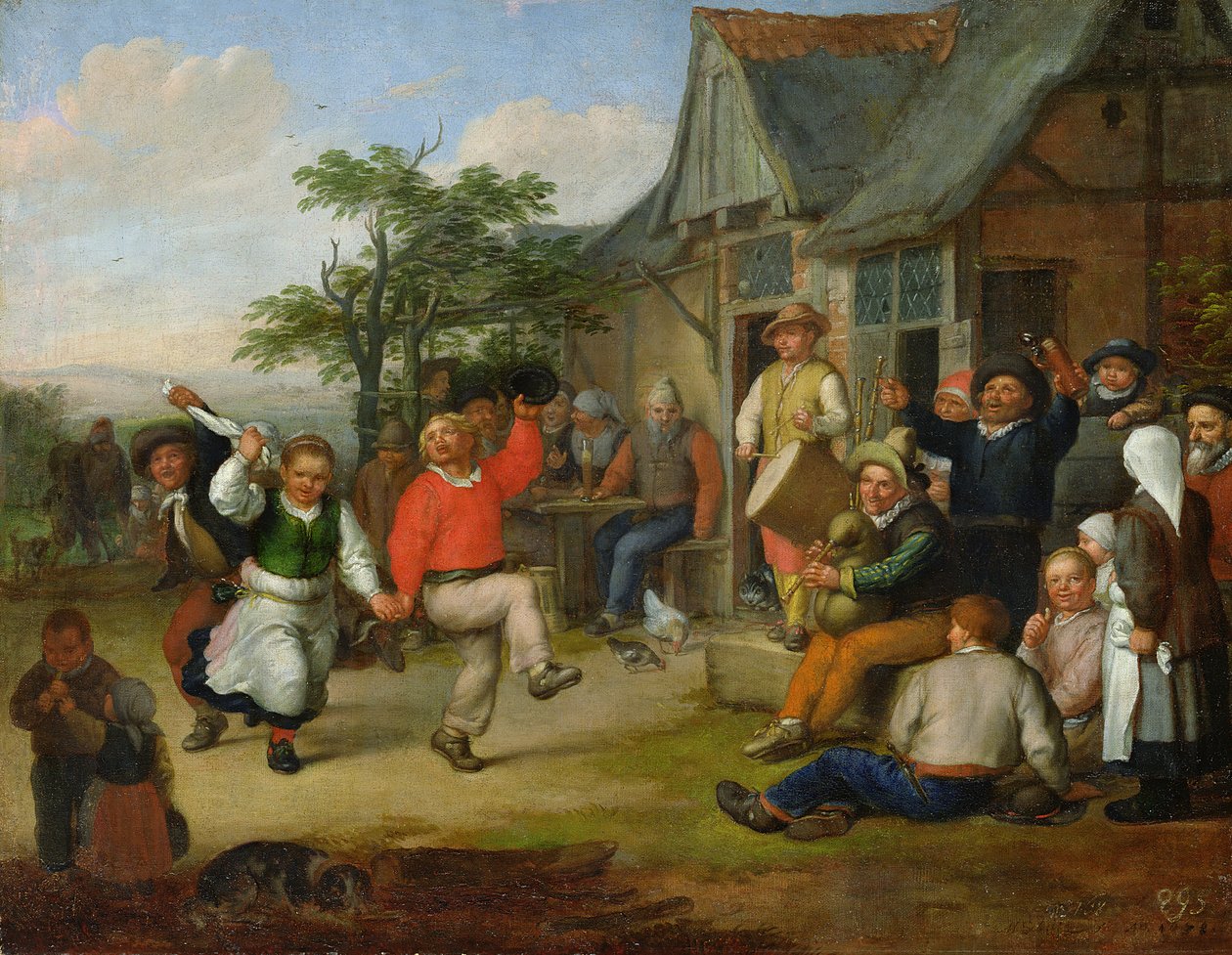 Talonpoikien tanssi, 1678 (katso myös 150652) tekijältä Matthias Scheits