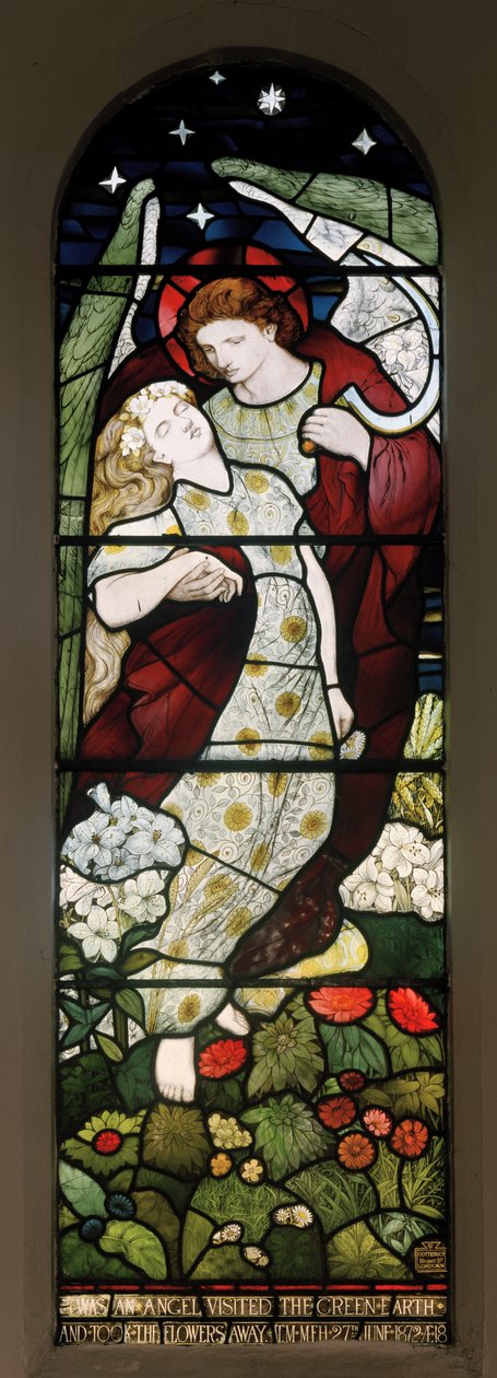 Anghel ng Kamatayan, Simbahan ni St John the Evangelist, Birtley, 1873 (Cottier & Co)finn tekijältä Matthijs Maris