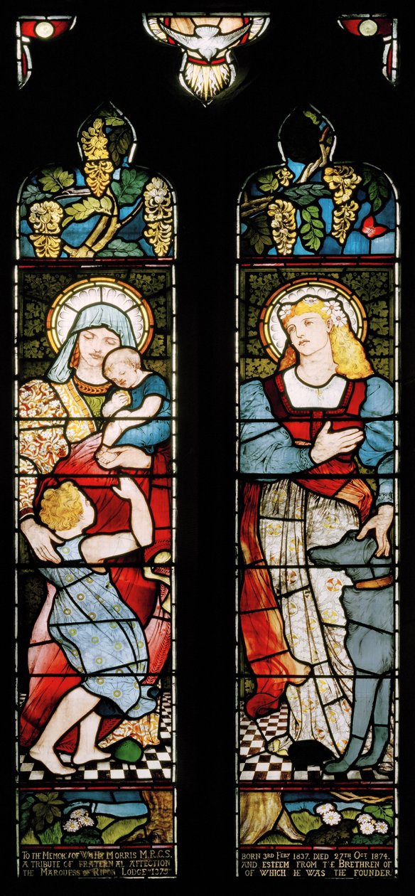 Charity & Faith, Church of St Cuthbert, Darlington, 1875 tekijältä Matthijs Maris