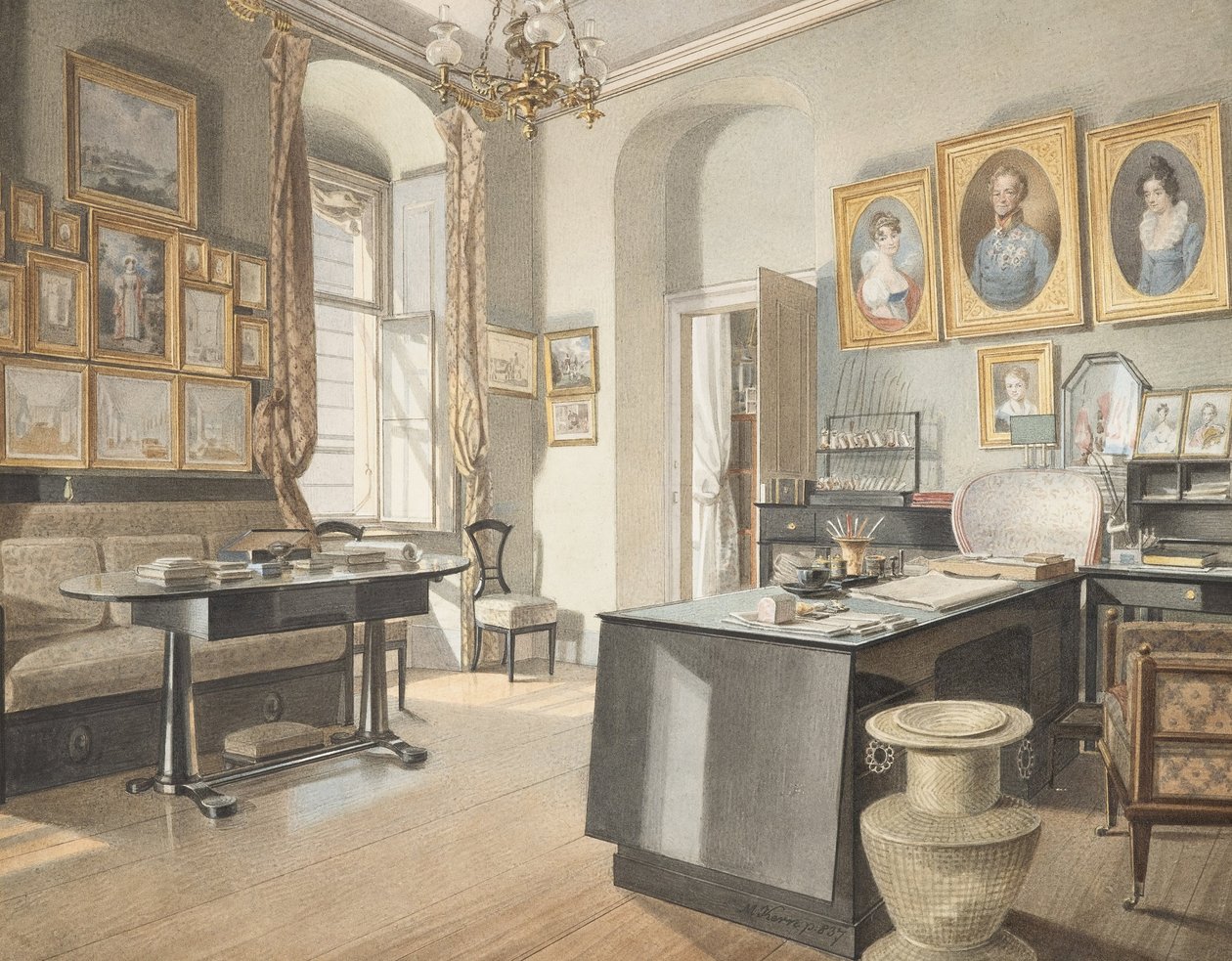 A Study Interior at St.Polten tekijältä Matthäus Kern