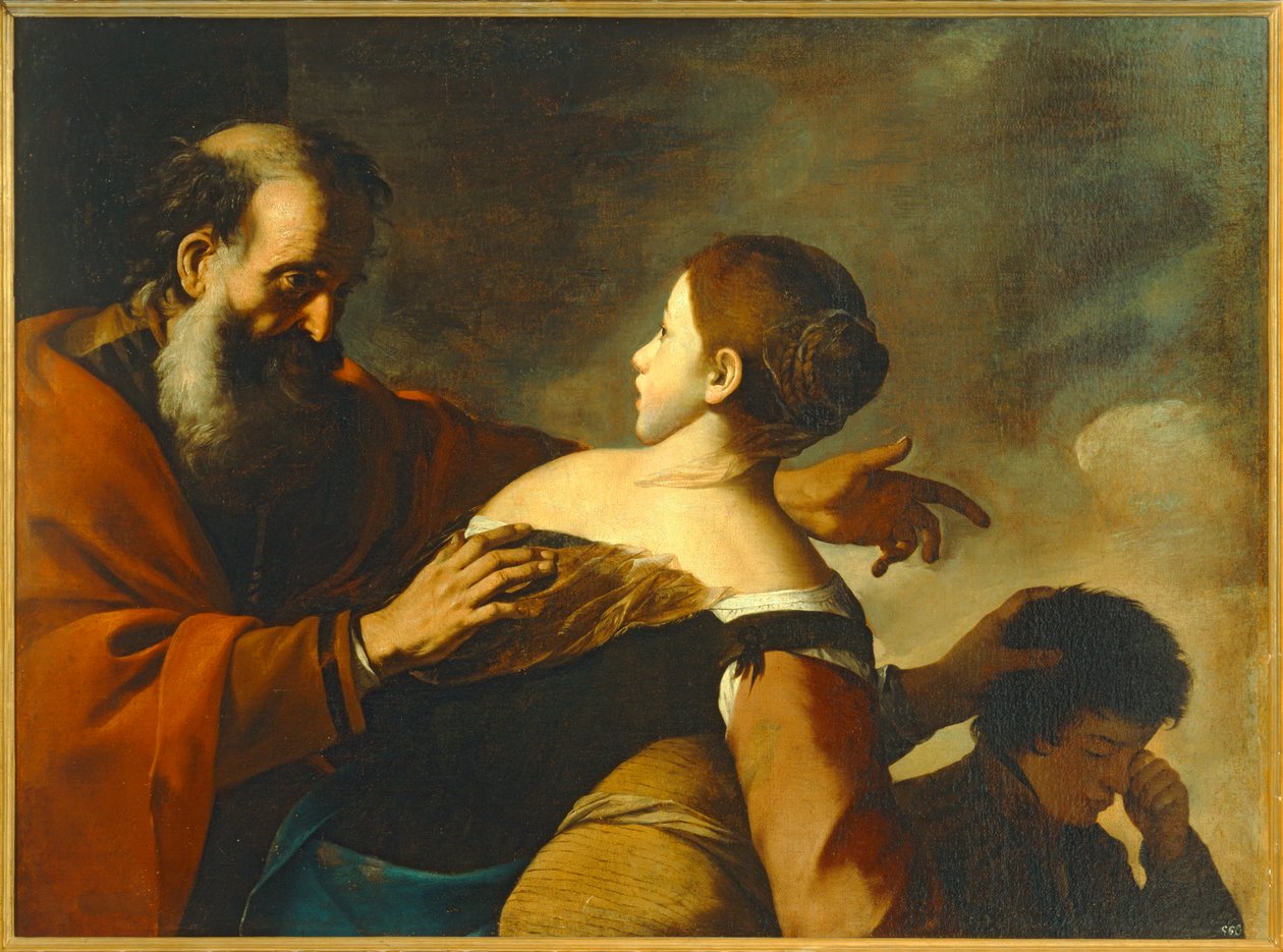 Abraham ja Hagar. 10010031 ... tekijältä Mattia (1613 99) Preti