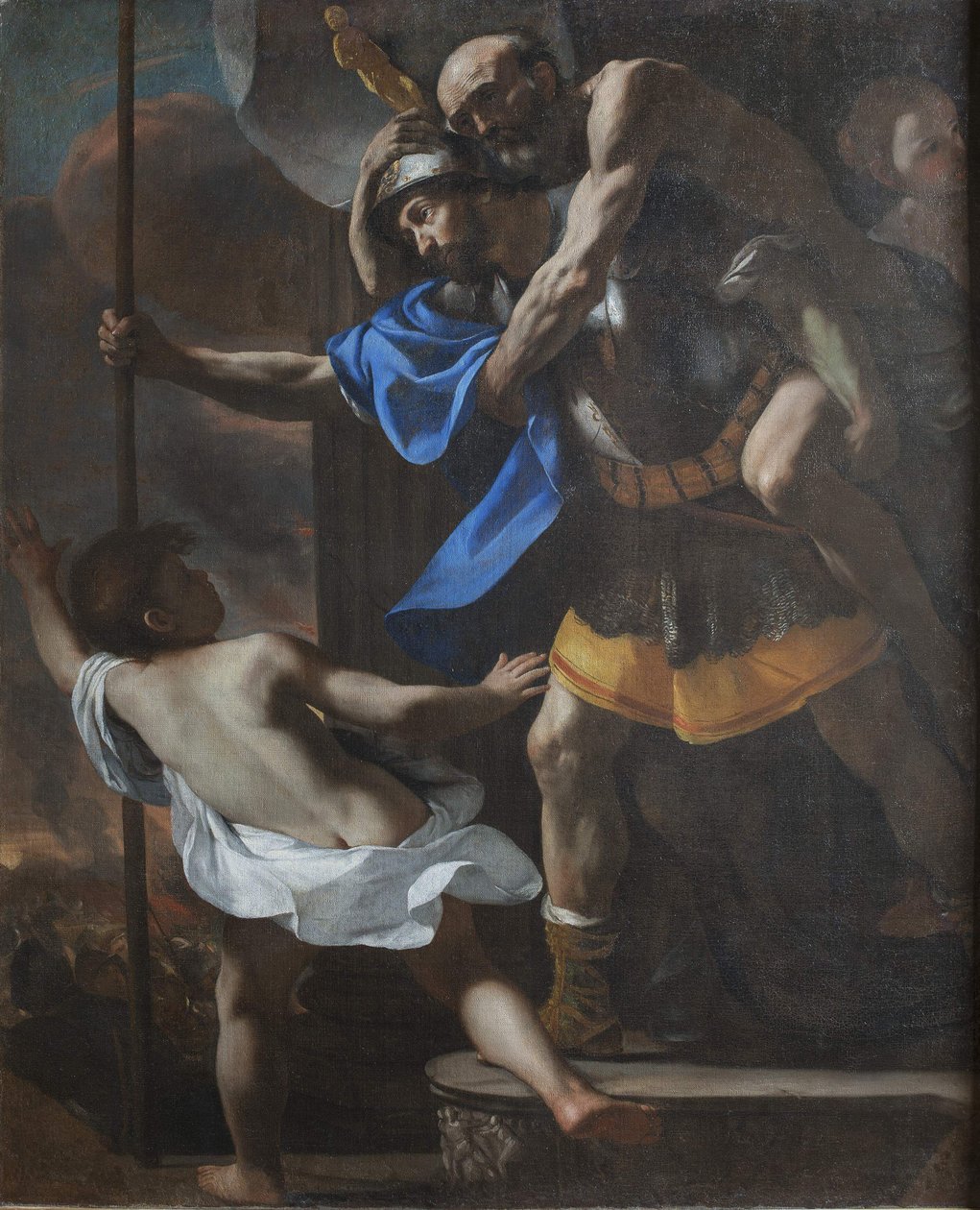 Pakene Troijasta, 1635-1640. tekijältä Mattia Preti