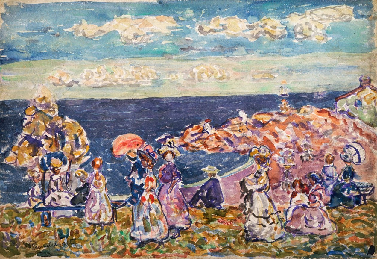 Rannalla tekijältä Maurice Brazil Prendergast