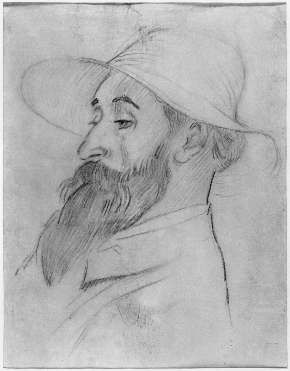Aristide Maillol, 1902 (kynä ja hiili paperille) tekijältä Maurice Denis