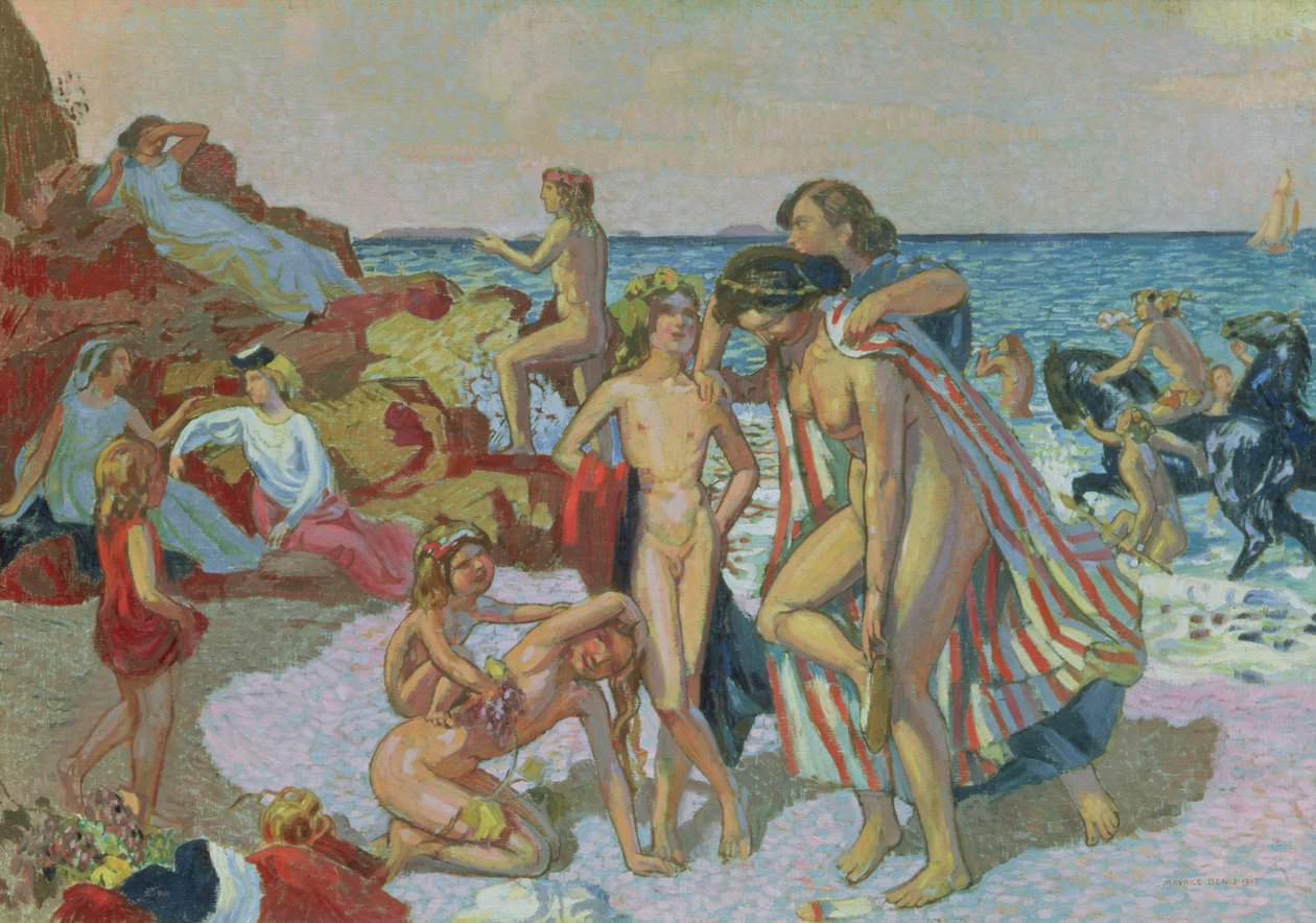 Bacchus ja Ariadne, 1907 tekijältä Maurice Denis