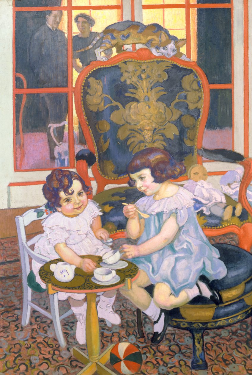 Huonekalut ja erilaiset esineet 1100- ja 1300-luvuilta tekijältä Maurice Denis