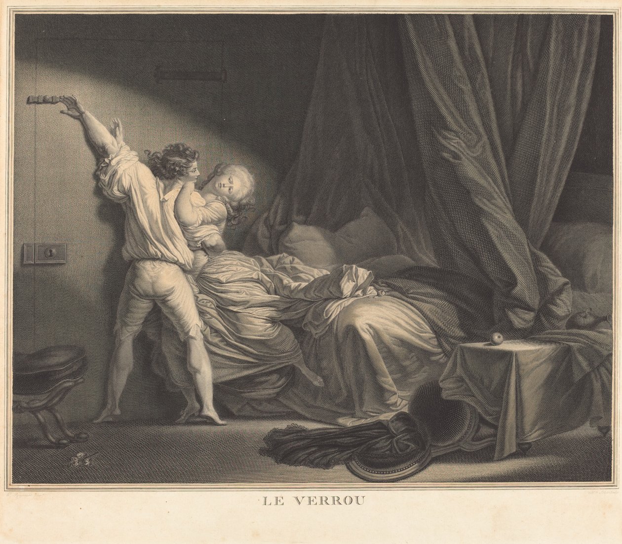 Lukko tekijältä Maurice Blot after Jean Honoré Fragonard
