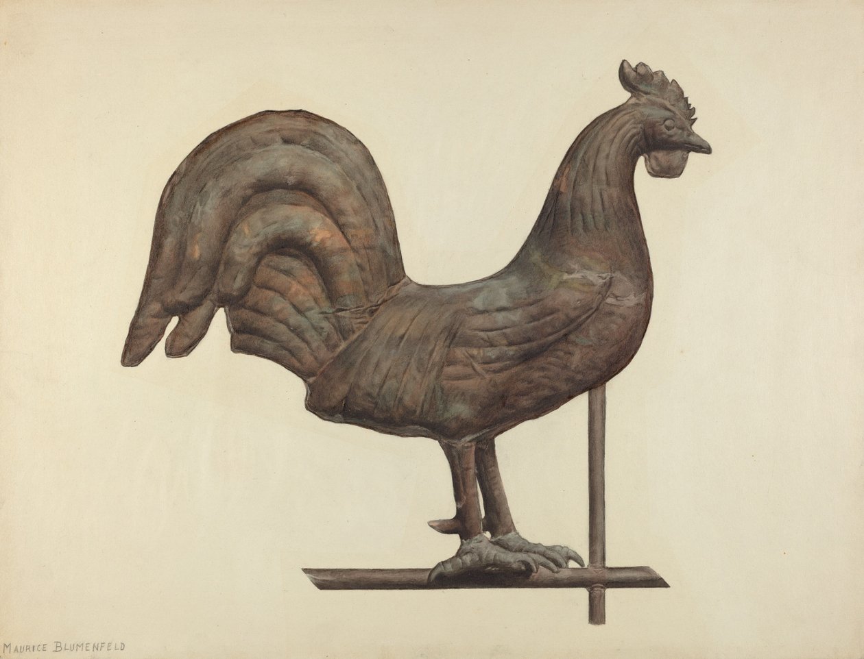 Weather Vane Finial, c. 1938. tekijältä Maurice Blumenfeld