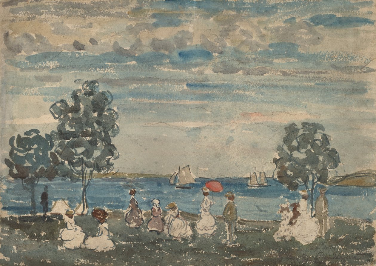 Figuurit rannalla, 19101915. tekijältä Maurice Brazil Prendergast