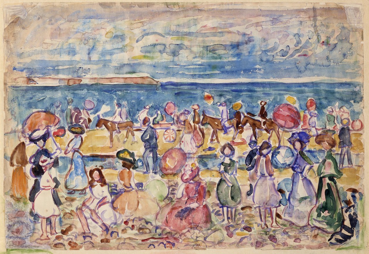 Loma Uudessa Englannissa, n. 1910-1911. tekijältä Maurice Brazil Prendergast