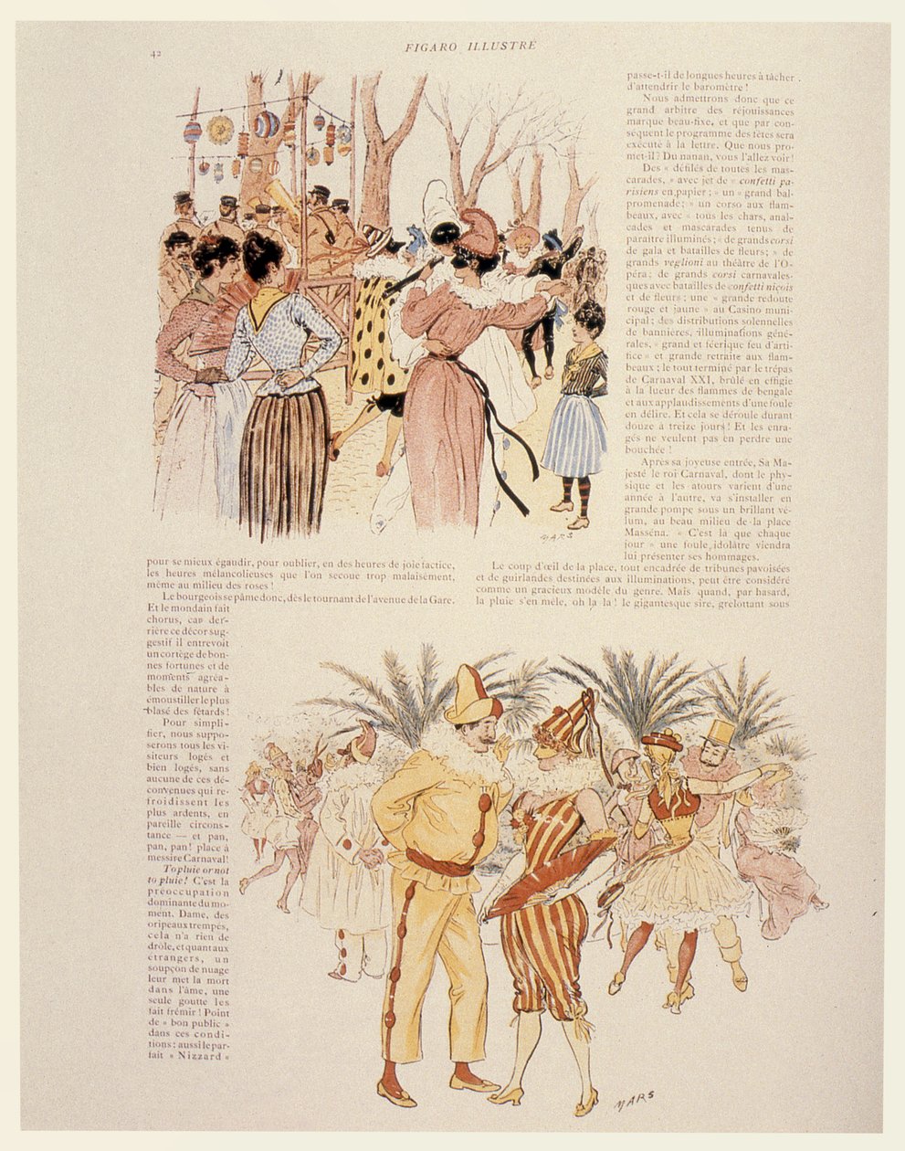 Nizzan karnevaalit, 1894 tekijältä Maurice Charles Mathieu Bonvoisin