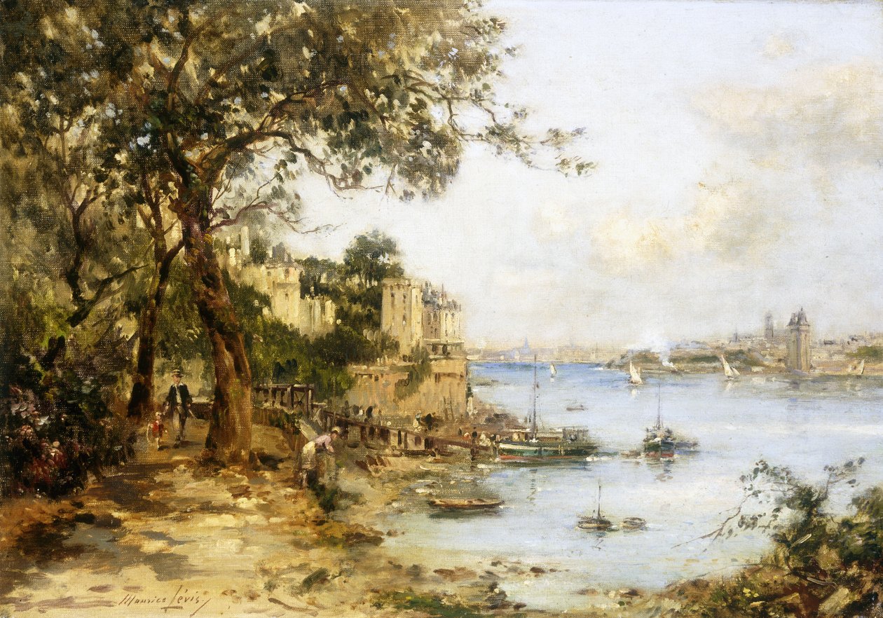 Debarkation at Dinard (öljy kankaalle) tekijältä Maurice Levis