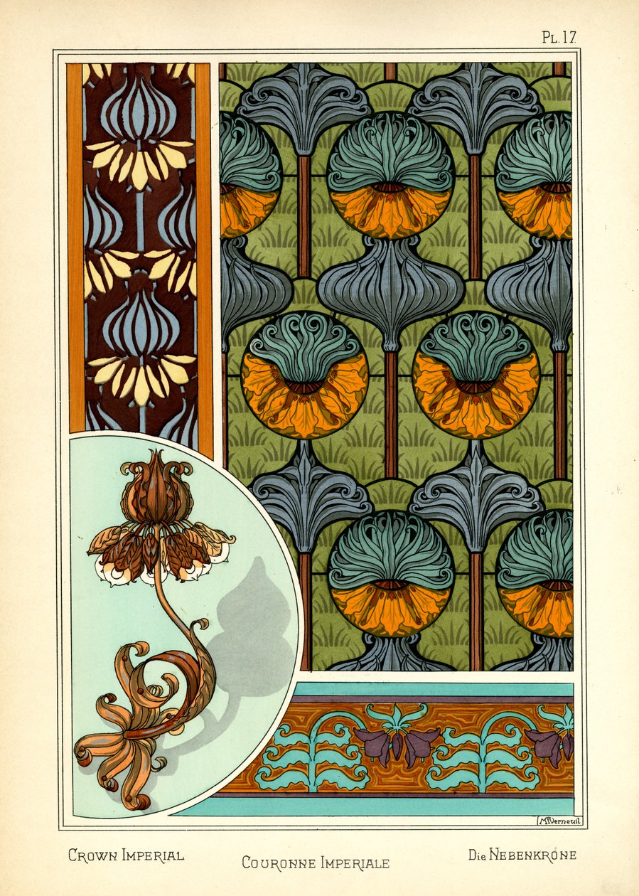 The Crown Imperial (väri litho) tekijältä Maurice Pillard Verneuil
