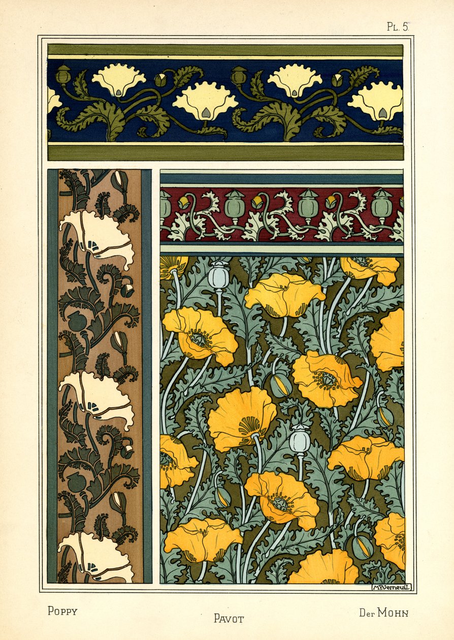 Unikko (väri litho) tekijältä Maurice Pillard Verneuil