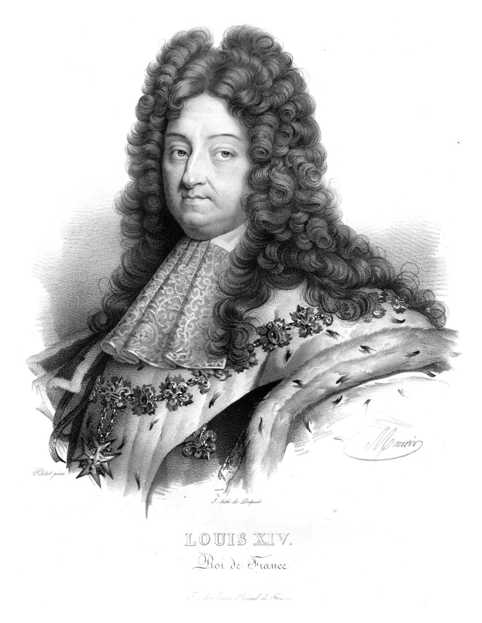 Ranskan kuningas Ludvig XIV, 1820-luku. tekijältä Maurin