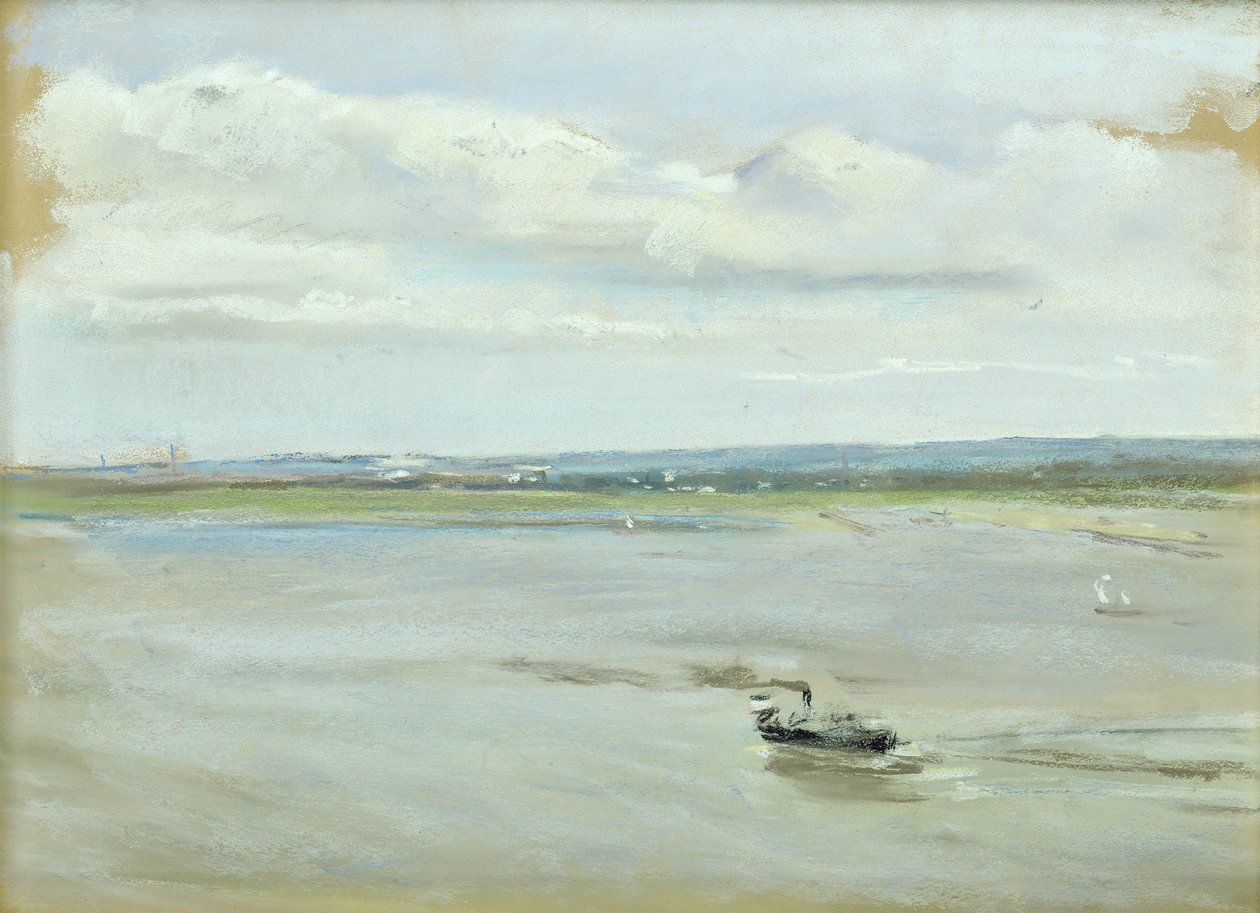 Sateen jälkeen, 1902 (pastelli paperille) tekijältä Max Liebermann