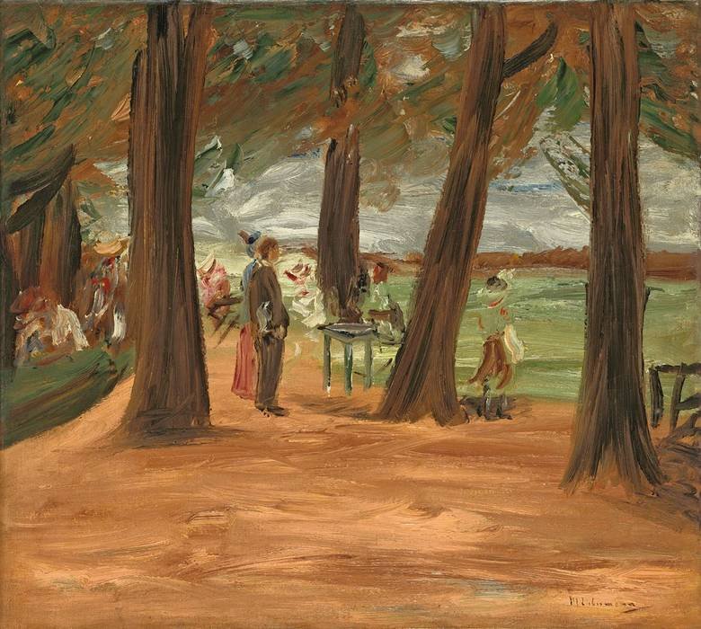 Biergarten - Restaurationsgarten tekijältä Max Liebermann