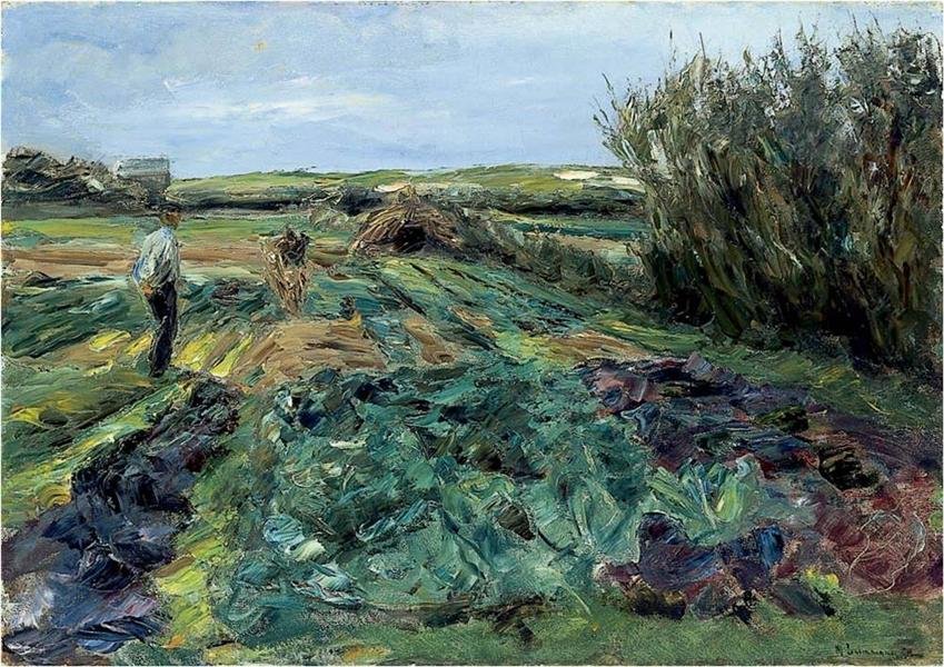Das Kohlfeld tekijältä Max Liebermann