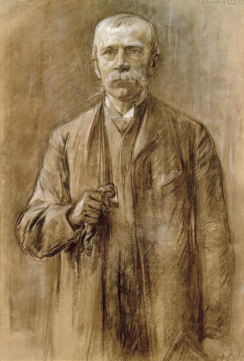 Fritz von Uhde / Zeichnung von Max Liebermann tekijältä Max Liebermann