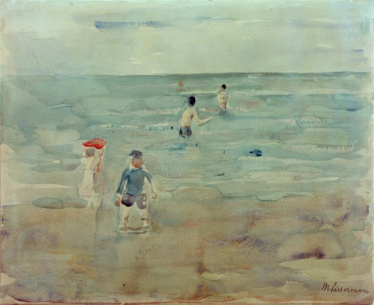 Olen Meer badende Knaben tekijältä Max Liebermann