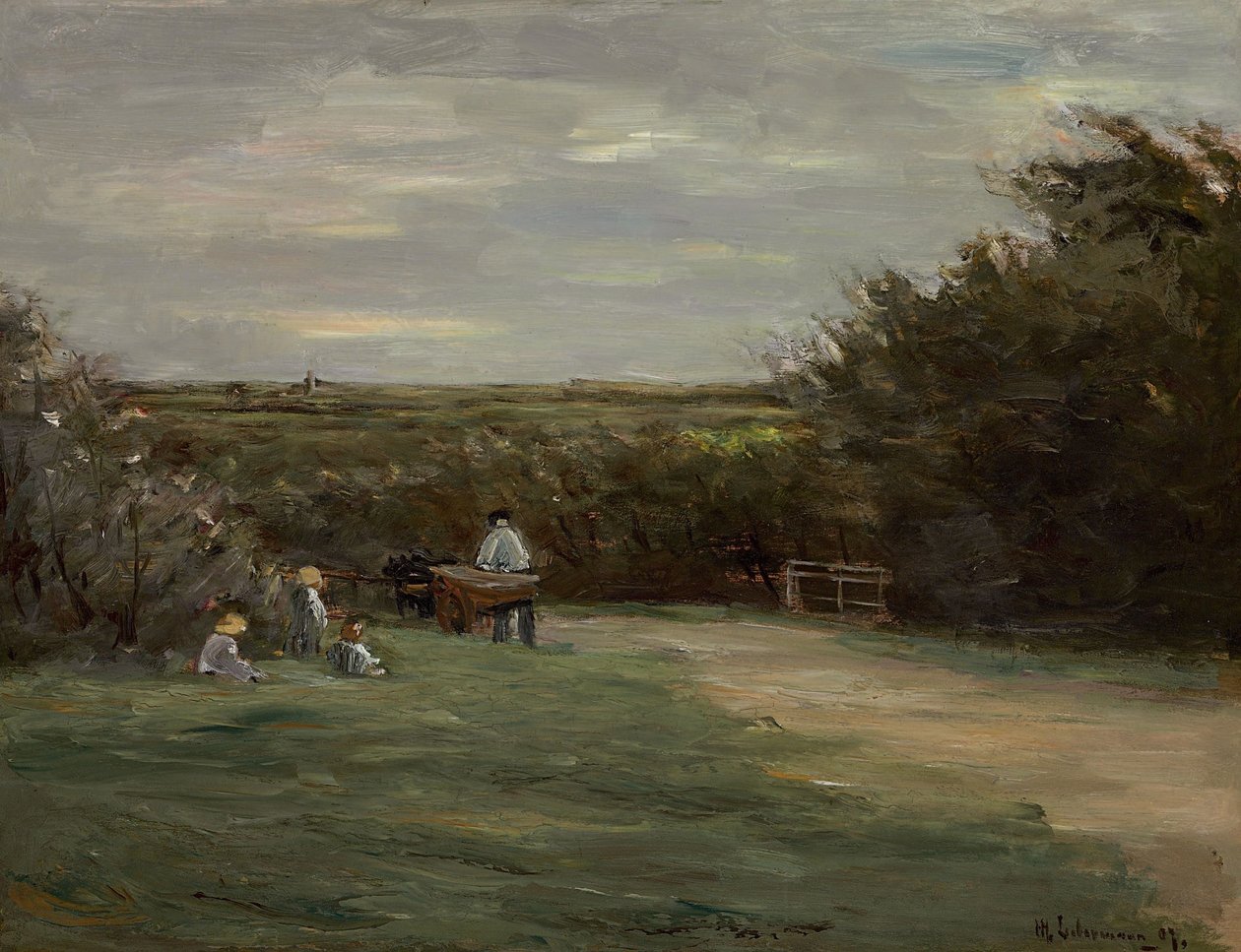 Landschaft bei Noordwijk, Noordwijk-Binnen tekijältä Max Liebermann
