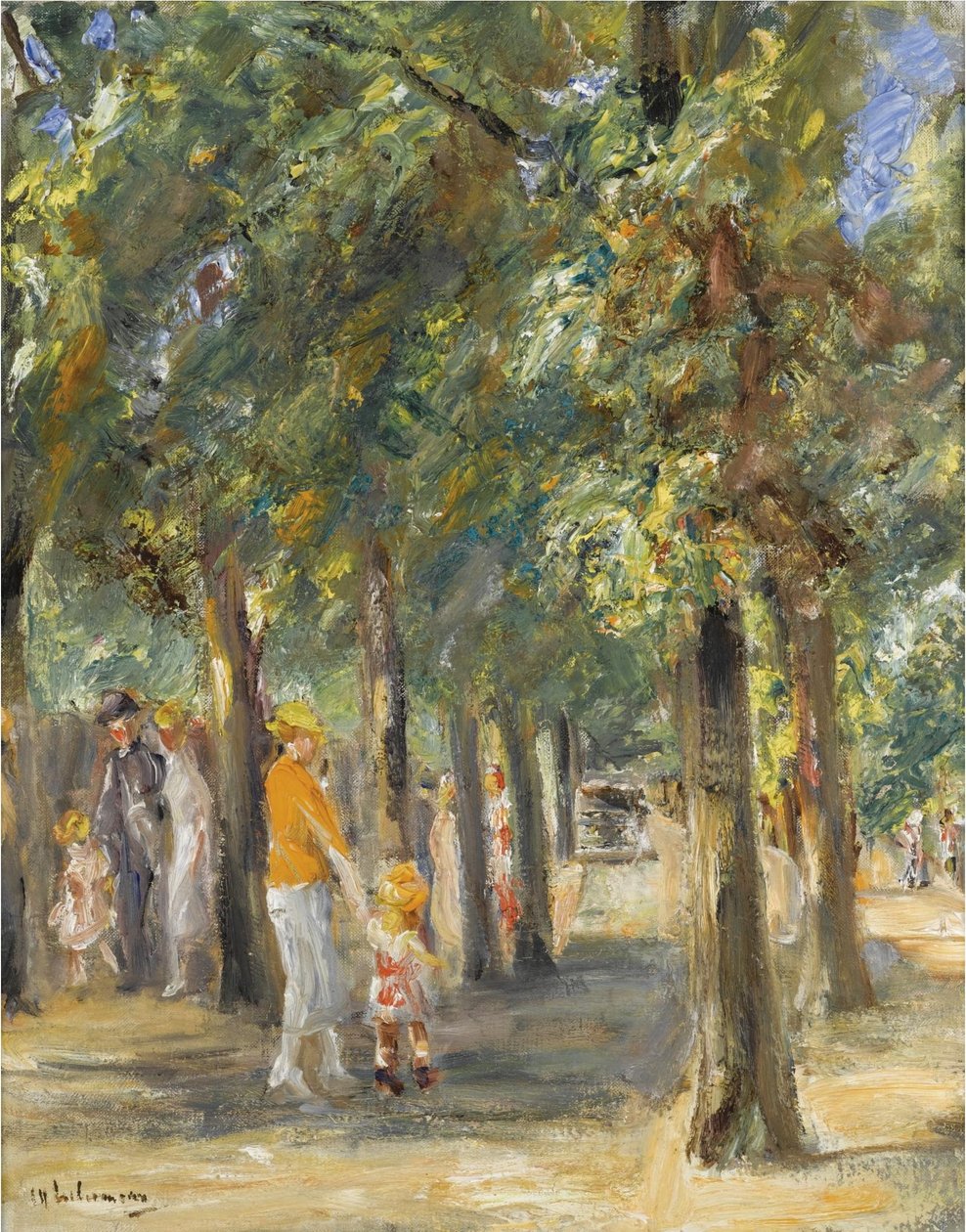 Tiergartenszene tekijältä Max Liebermann