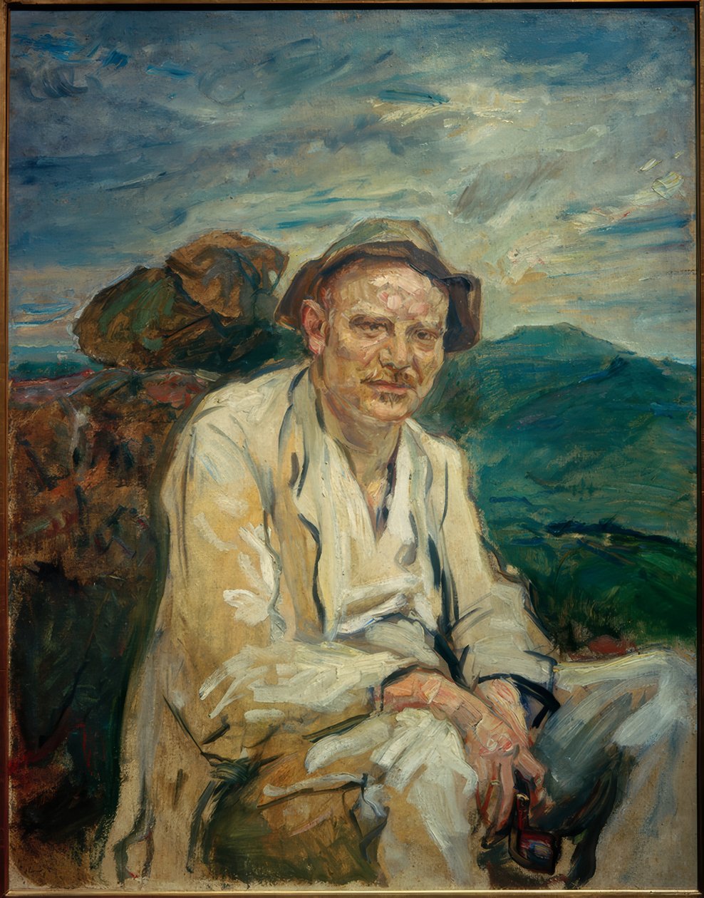 Der ruhende Wanderer. Bildnis Heinrich Kohl tekijältä Max Slevogt