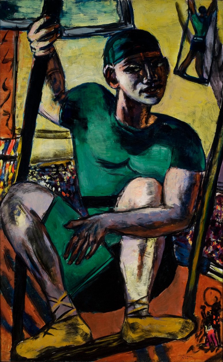 Akrobaatti trapetsilla tekijältä Max Beckmann