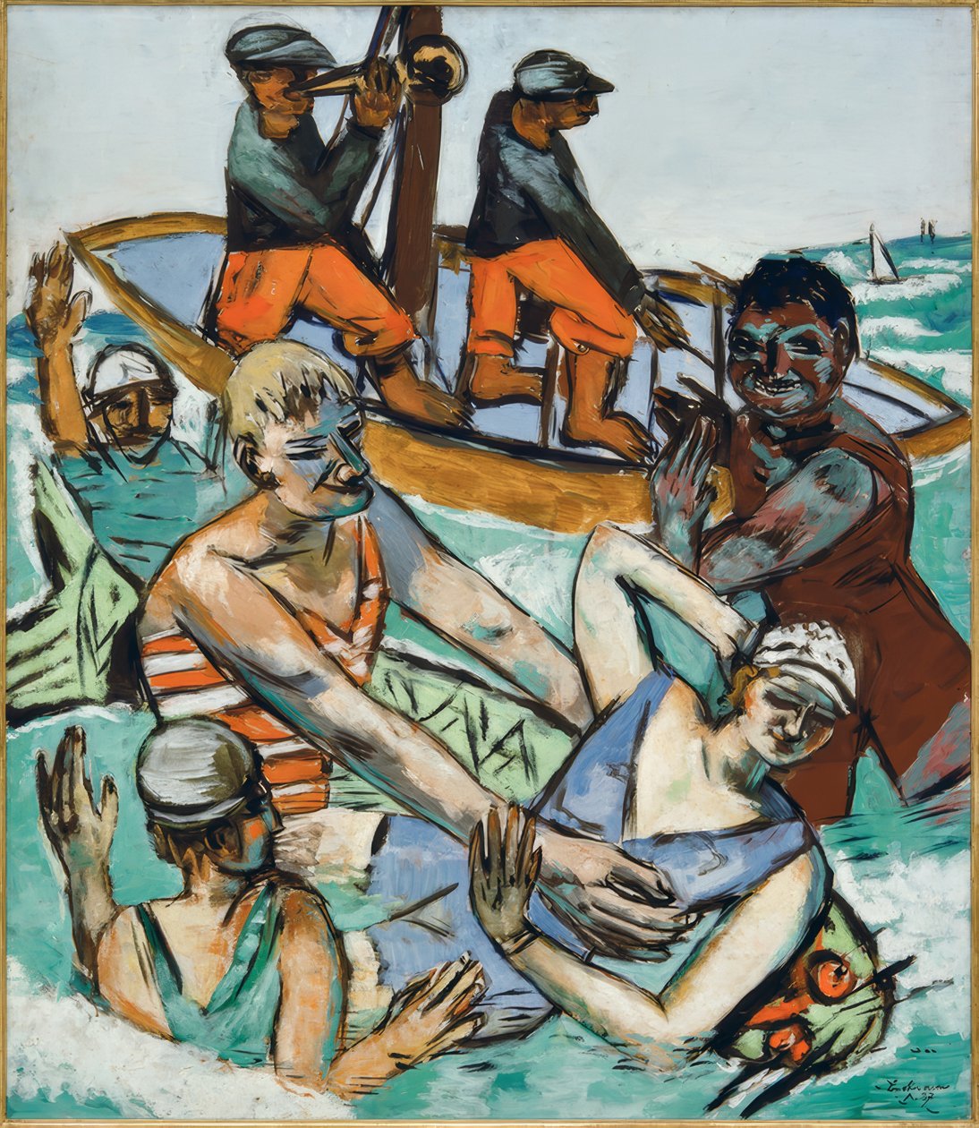 Kylpylä elokuussa tekijältä Max Beckmann