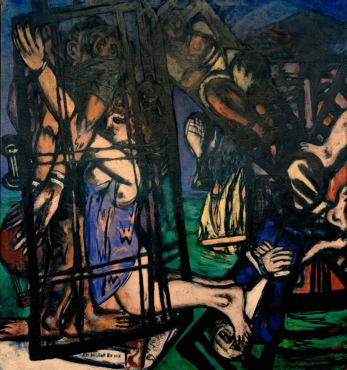 Ilmapallo tuulimyllyllä. Mylly tekijältä Max Beckmann