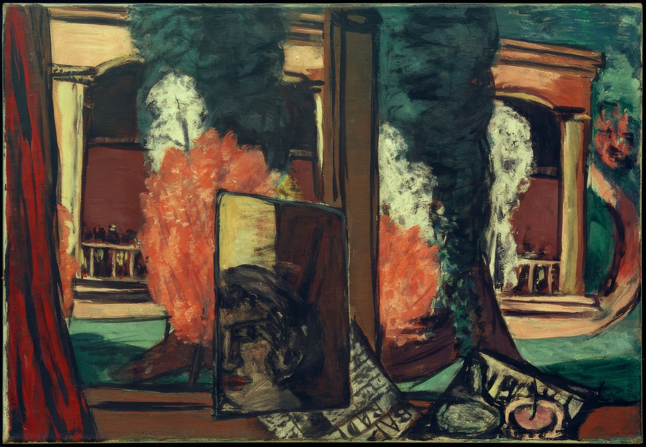 Näkymä ikkunasta Baden-Badenissa tekijältä Max Beckmann