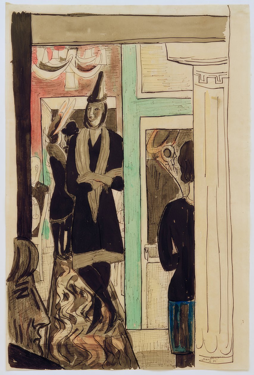 Kahvila (puhelin) tekijältä Max Beckmann