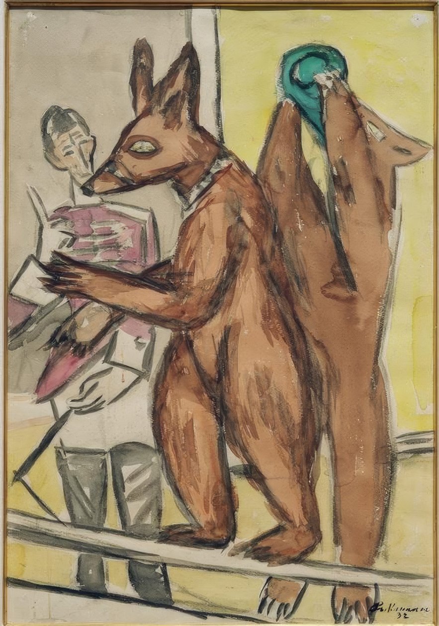 Koulutetut karhut tekijältä Max Beckmann