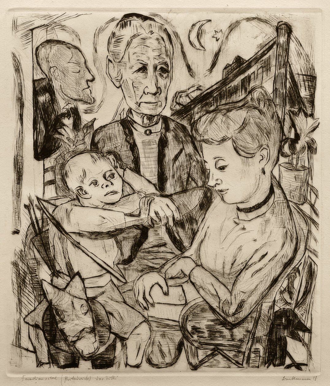 Perhekohtaus tekijältä Max Beckmann