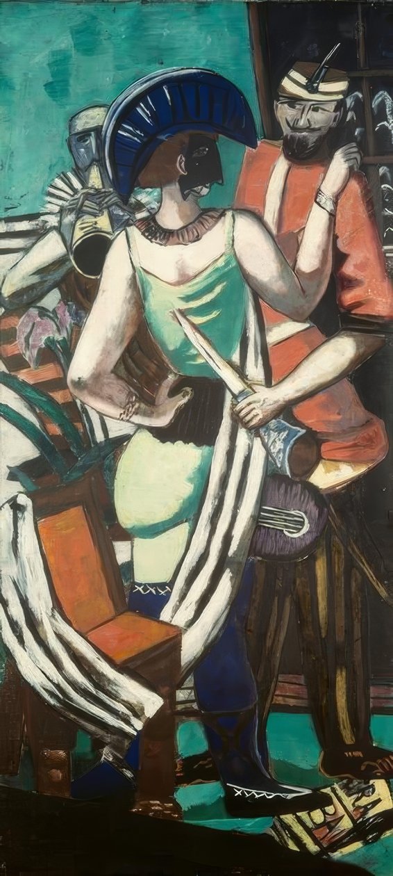 Mardi Gras Pariisi tekijältä Max Beckmann