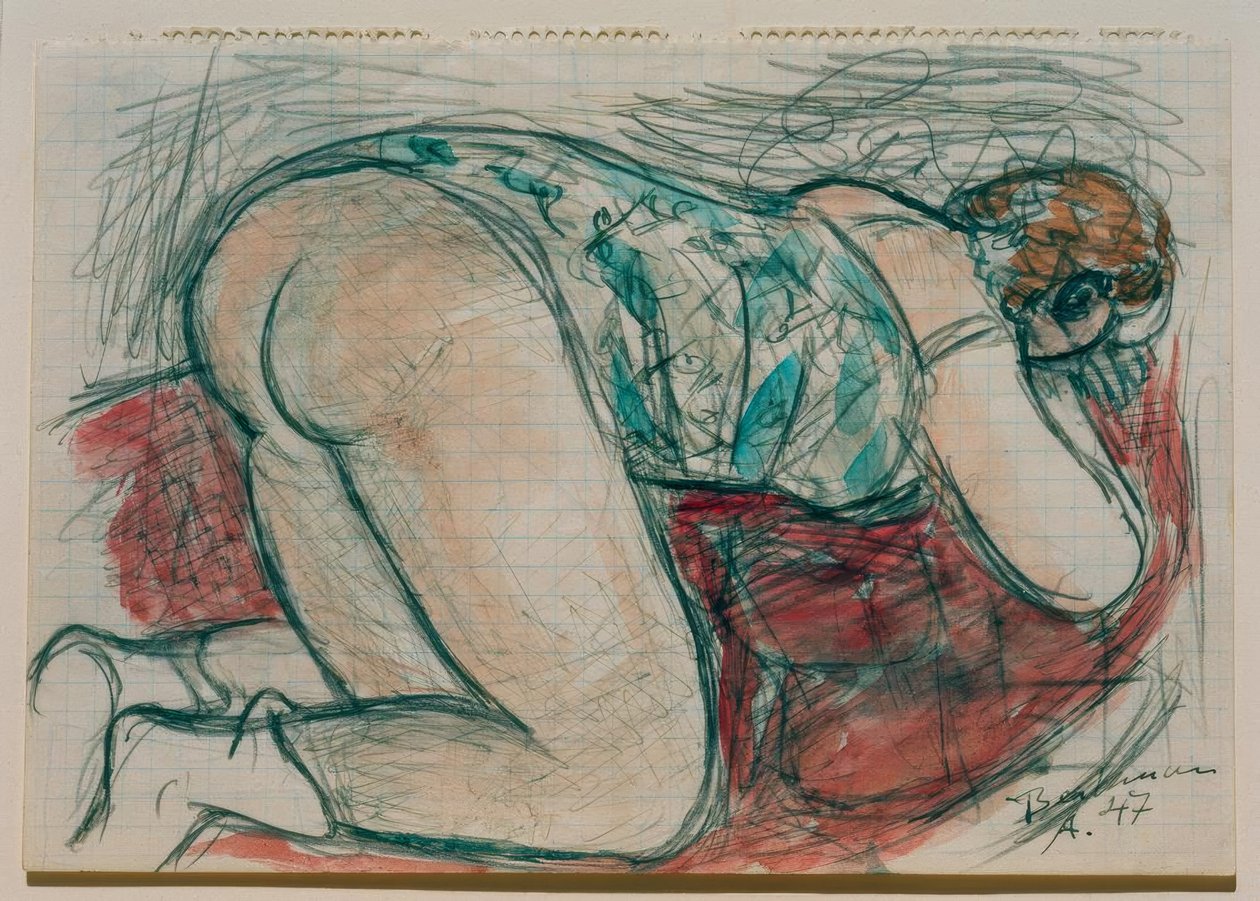Halbakt tekijältä Max Beckmann