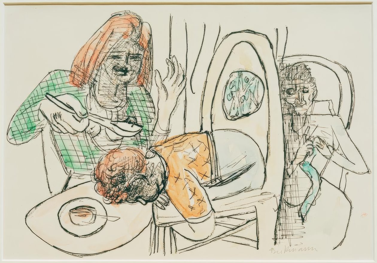 En syö keittoani tekijältä Max Beckmann