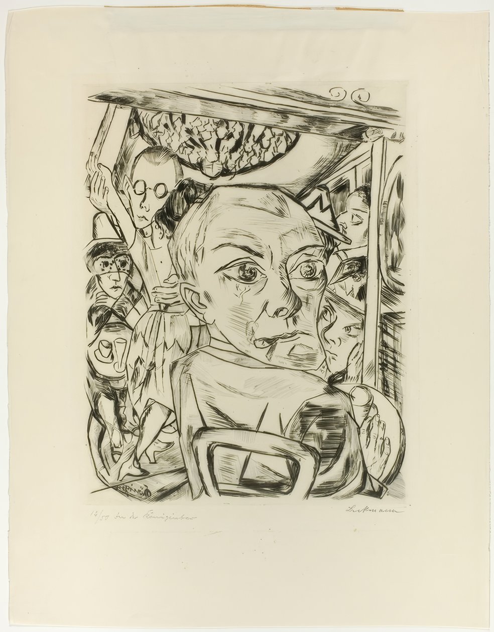 Queen Bar (omakuva) tekijältä Max Beckmann
