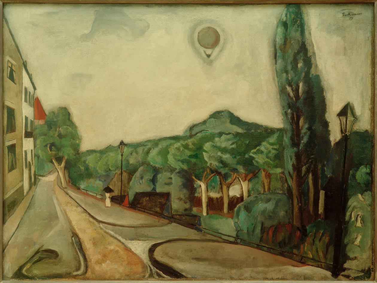 Maisema ilmapallolla tekijältä Max Beckmann