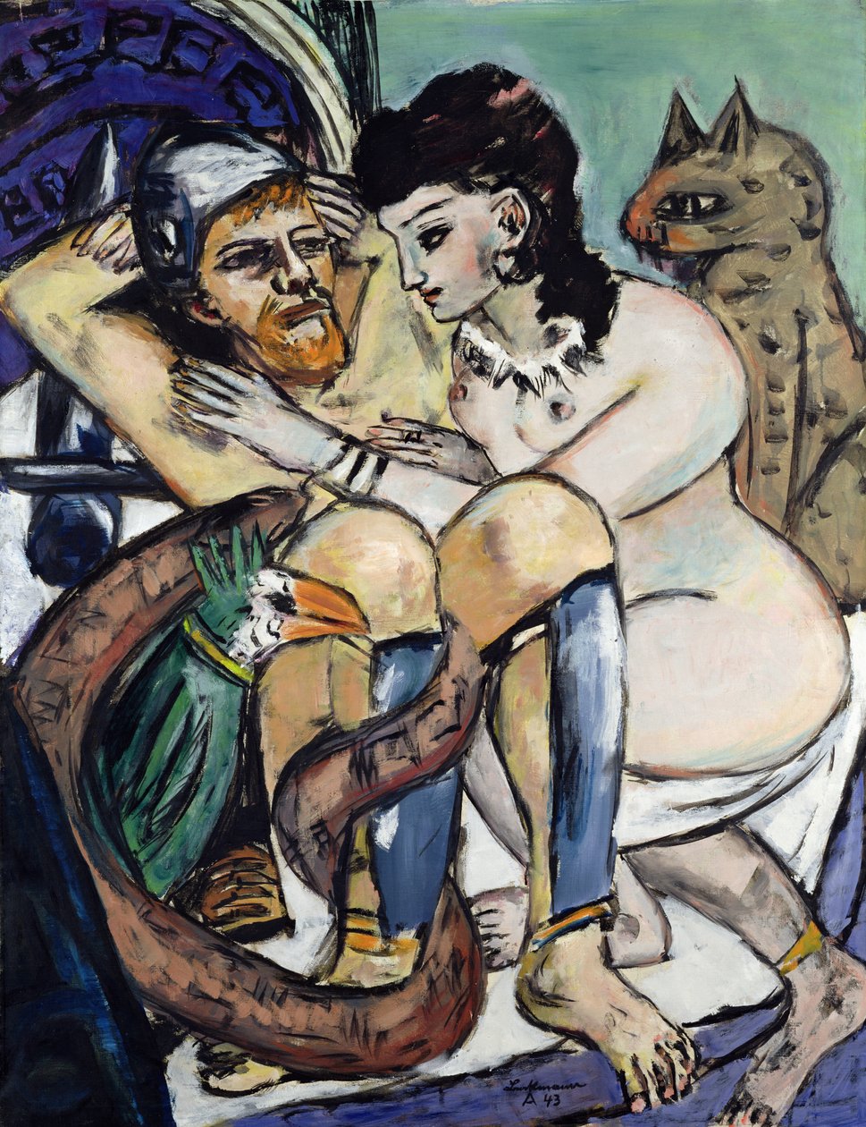 Odysseus ja Calypso tekijältä Max Beckmann