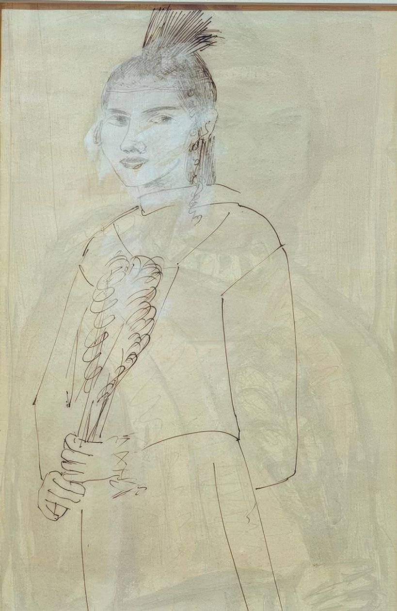 Quappi ja päähine tekijältä Max Beckmann
