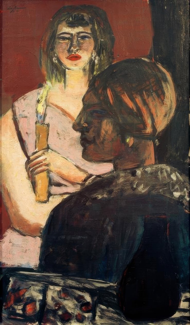 Quappi ja intiaanit tekijältä Max Beckmann