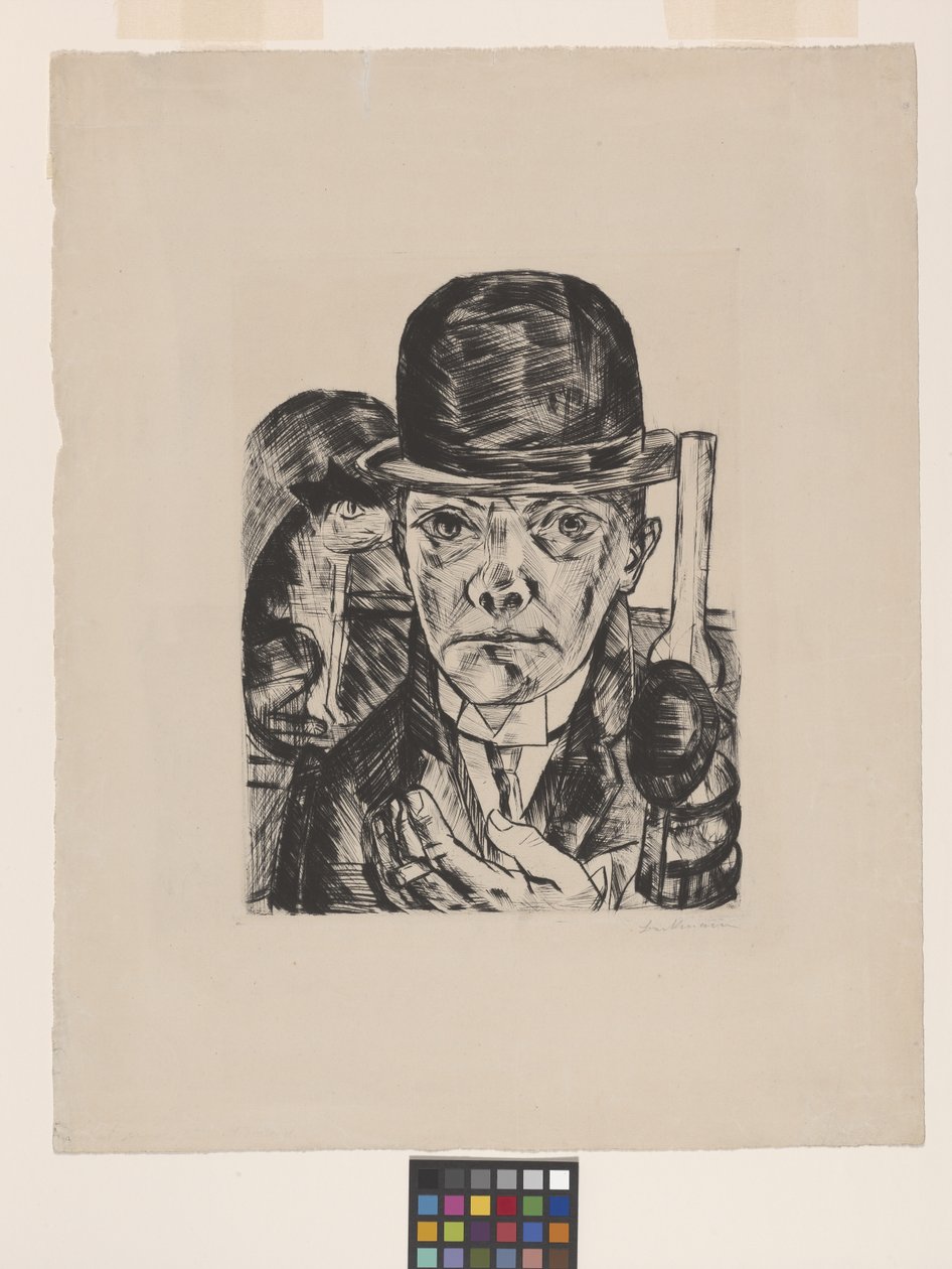 Omakuva Bowler Hatissa tekijältä Max Beckmann