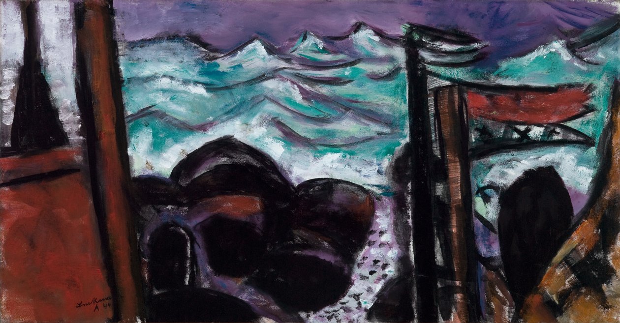 Pieni myrskyinen meri tekijältä Max Beckmann