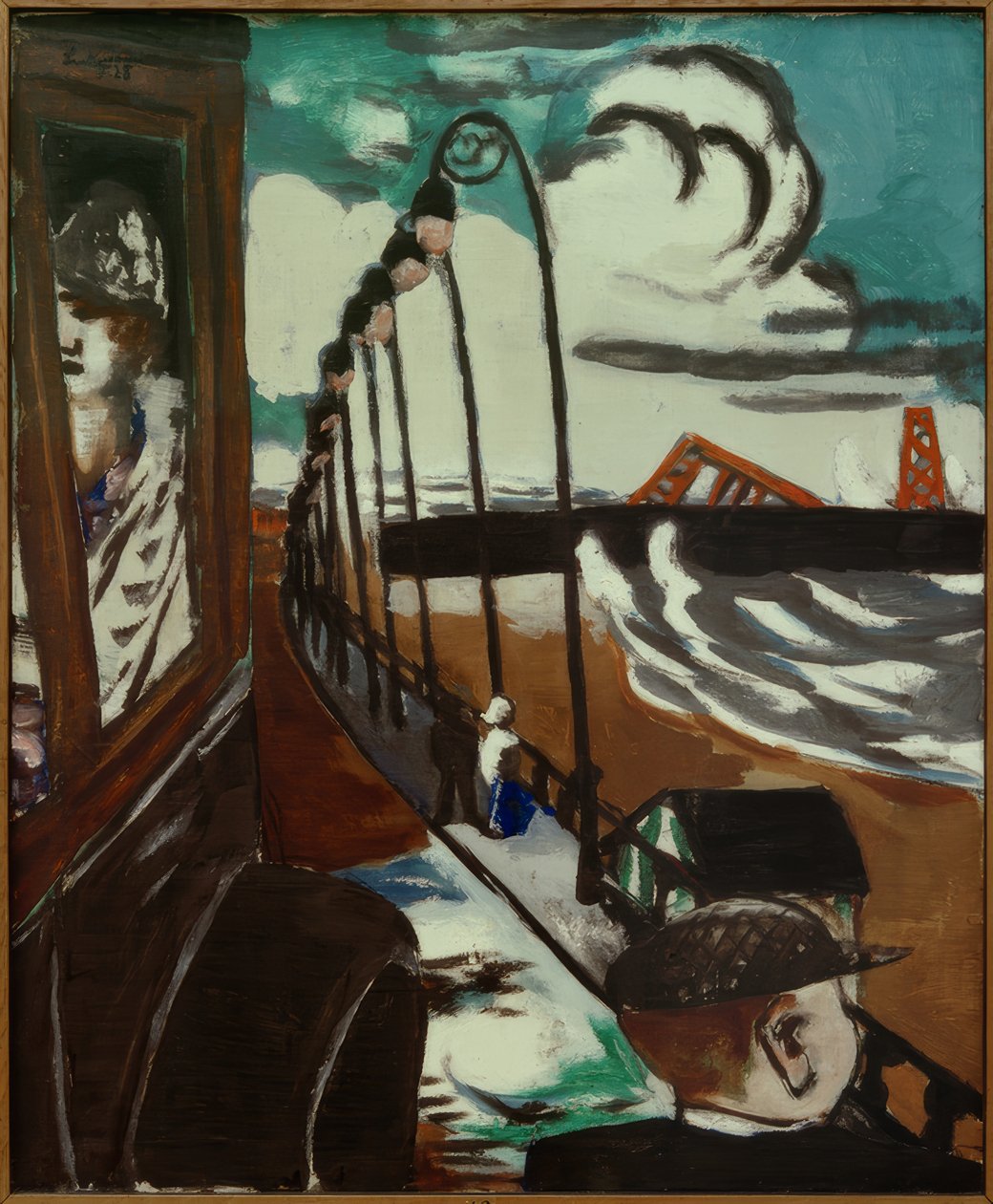 Rantapromenadi Scheveningenissä tekijältä Max Beckmann