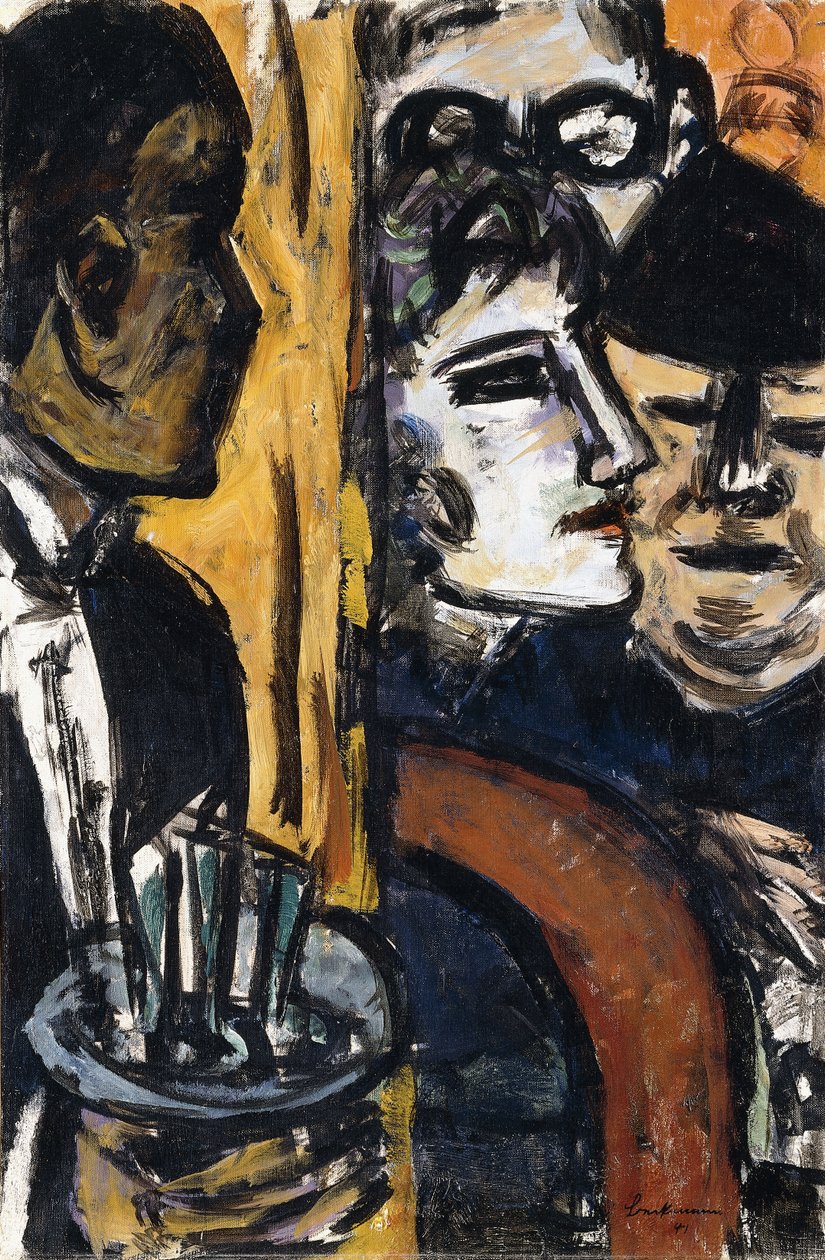 Keltainen kahvila tekijältä Max Beckmann