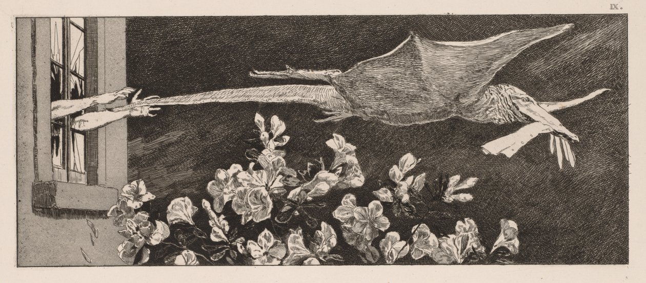 A Glove: The Abduction, 1880. tekijältä Max Klinger