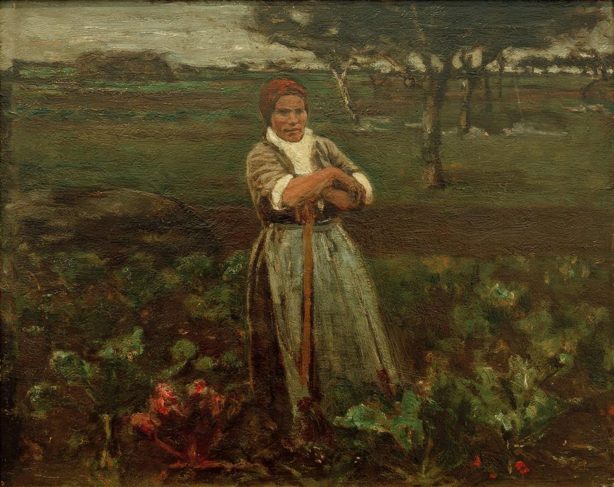 Arbeiterin im Rübenfeld tekijältä Max Liebermann