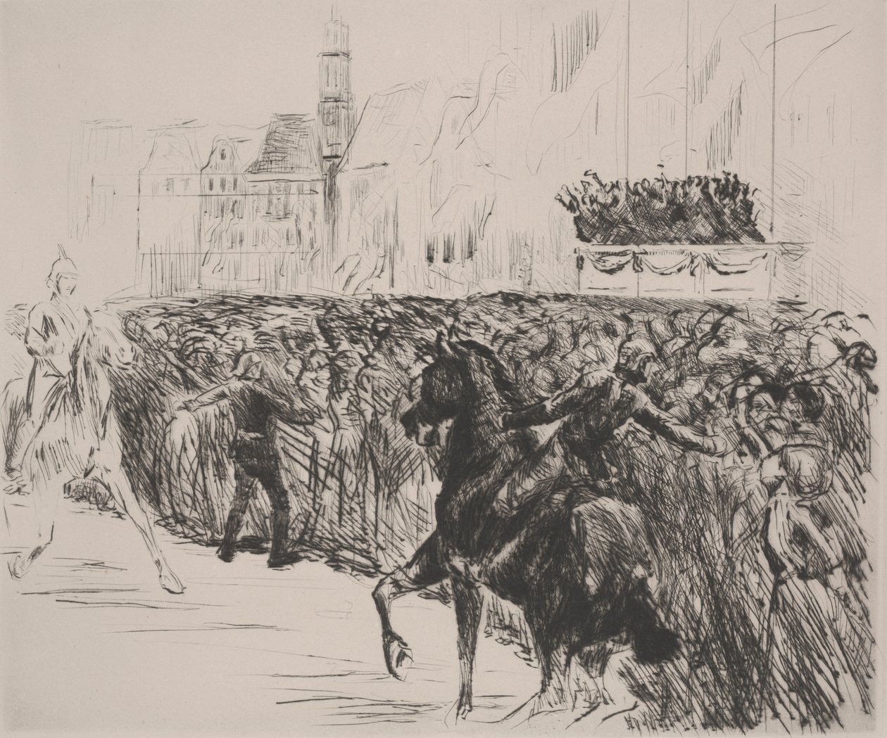 Hollannin kuningattaren saapuminen, 1913 tekijältä Max Liebermann